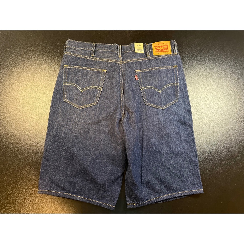 Levi's 469 Loose Denim Shorts Men's 38 Blue Dark Wash NWT 39434-0004